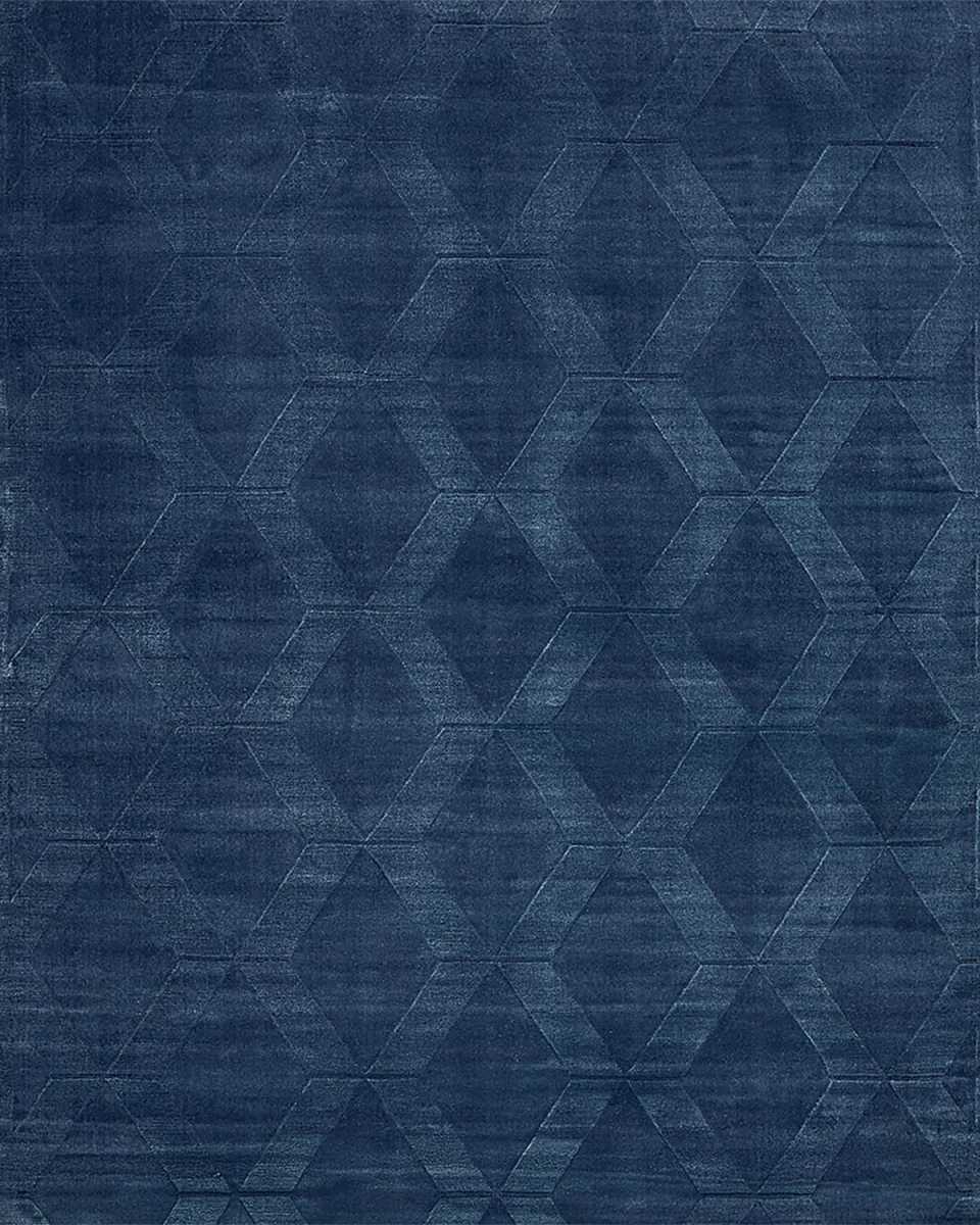 Brunello Hand-Loomed Navy Rug, 10' x 14'